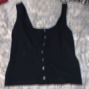 cropped tang-top button up.